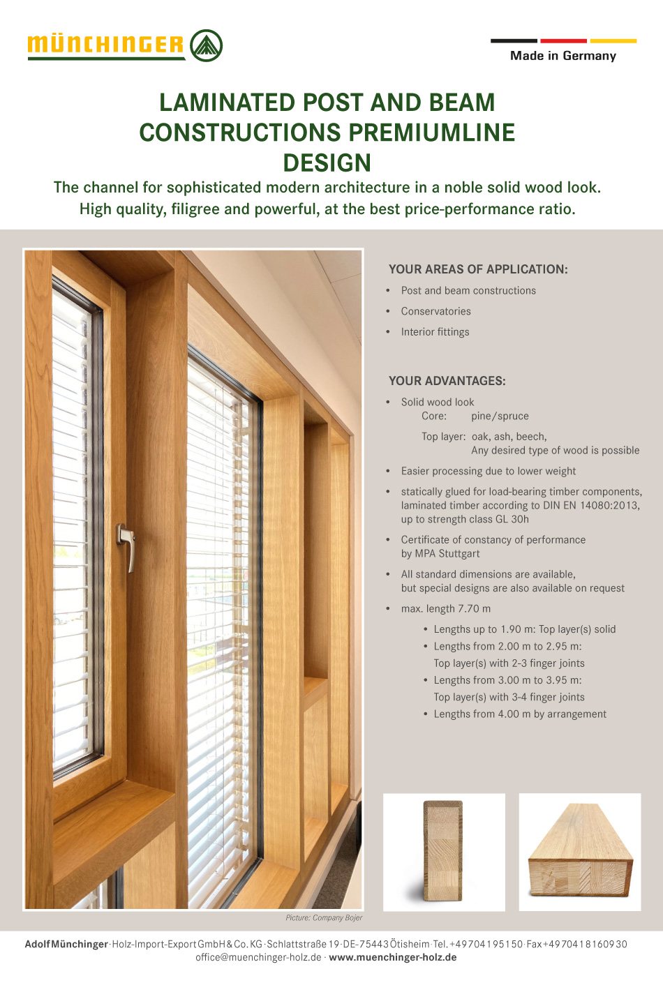 Pfosten-/ Riegel Premiumline Design